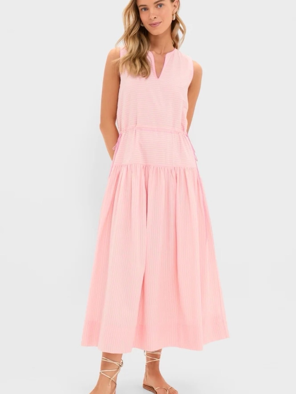 Tuckernuck Pale Pink Sleeveless Maxi Dress